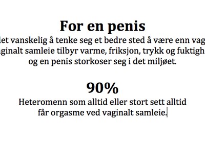 Menn tenker spennende tanker - kvinner ikke like flinke